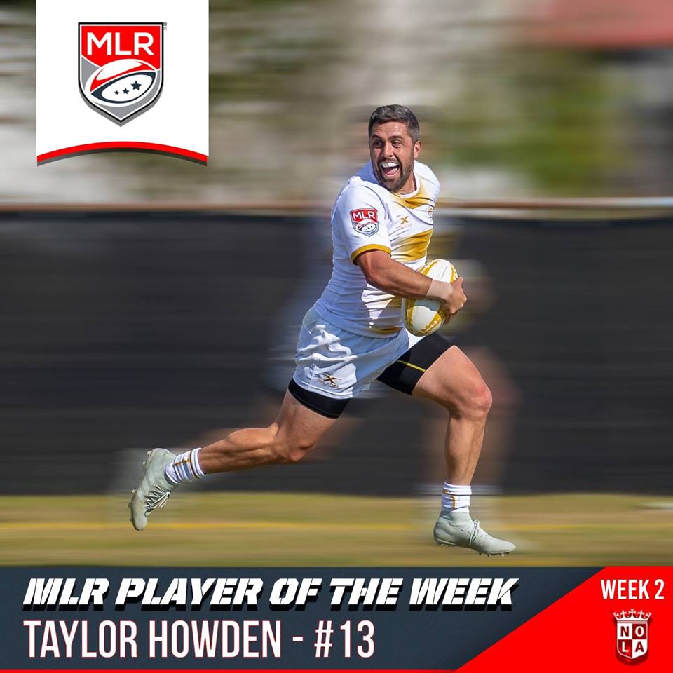 Taylor Howden – MLR Player of the Week | Week 2