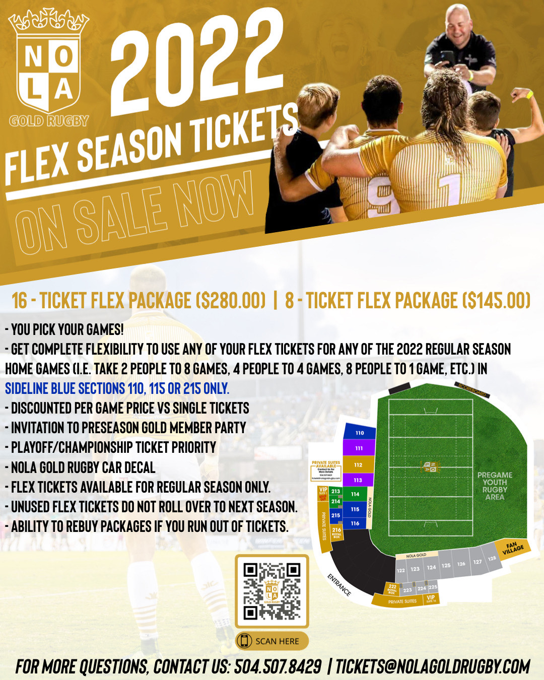 You Pick Your Games! Flex Packages Now Available.