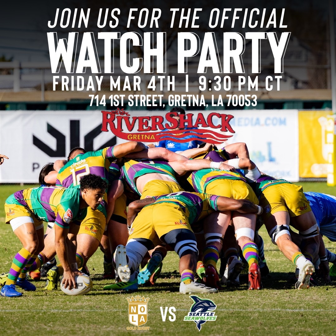 Official Watch Party this Friday at Rivershack Gretna