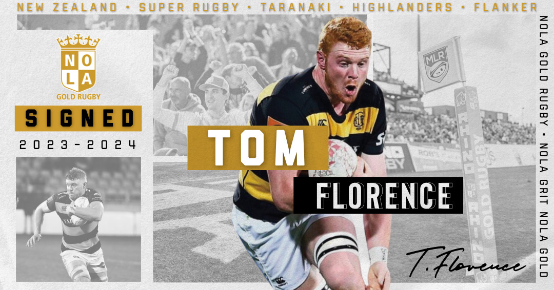 Tom Florence signs with the Gold!
